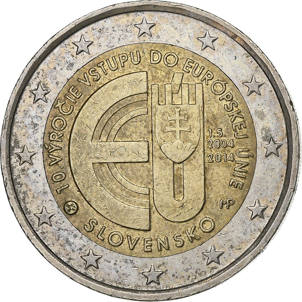 Slovakia, 2 Euro, 2014, Bi-Metallic, AU(50-53), KM:New