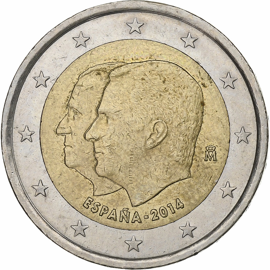 España, 2 Euro, 2014, Madrid, Bimetálico, MBC+, KM:New
