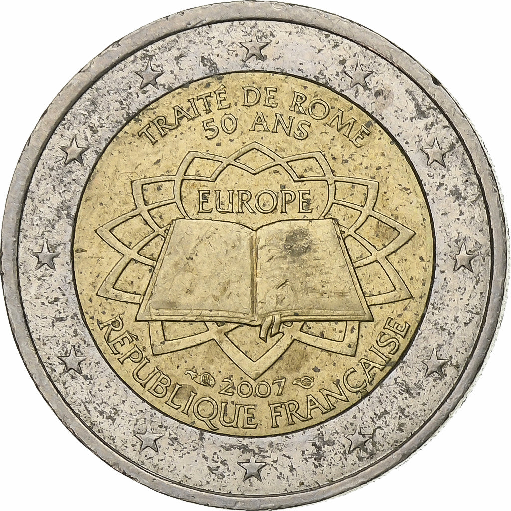 France, 2 Euro, 2007, Paris, Bi-Metallic, EF(40-45)