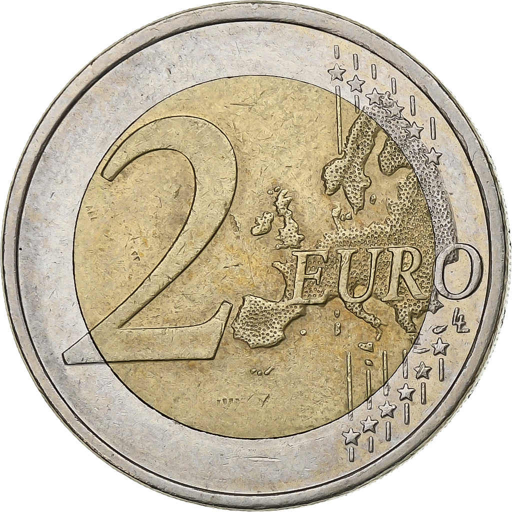 Chipre, 2 Euro, 2008, Bimetálico, EF(40-45), KM:85