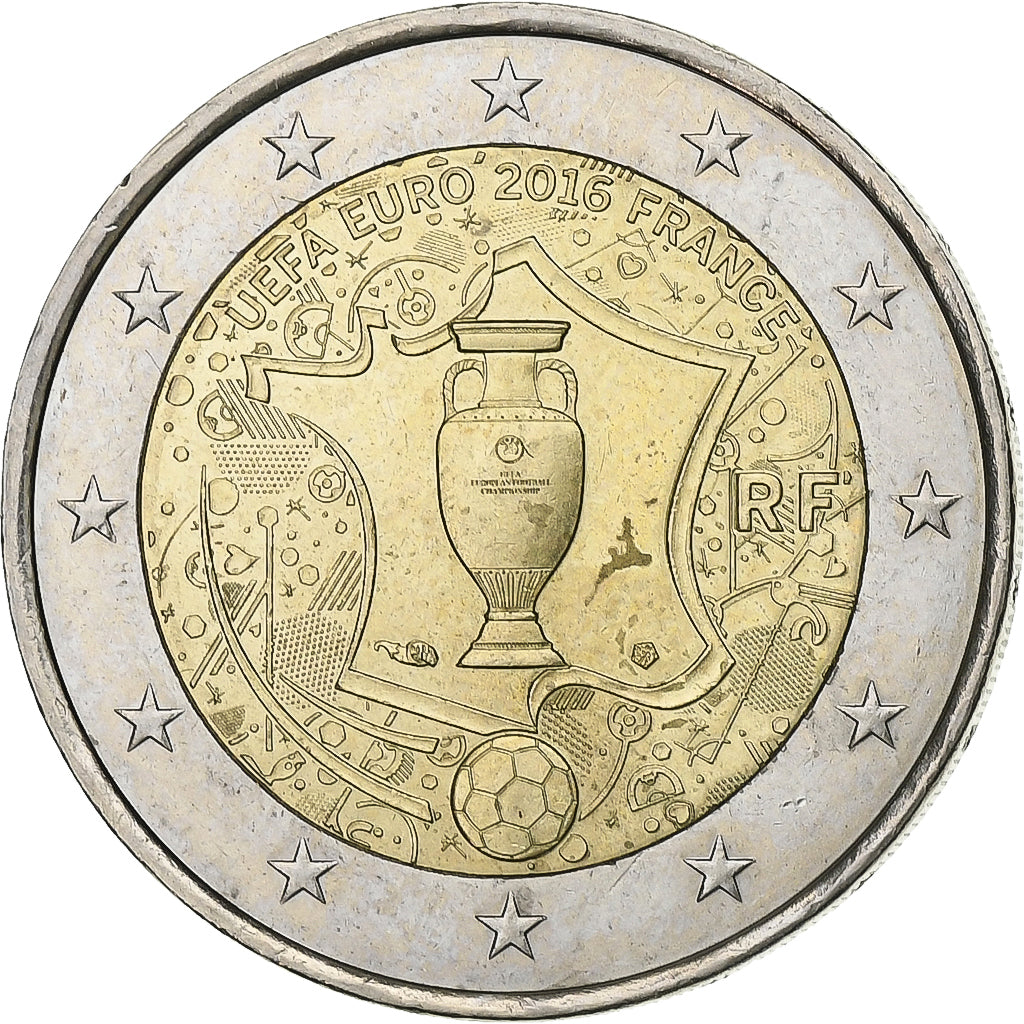 France, 2 Euro, 2016, Paris, Bi-Metallic, MS(60-62)