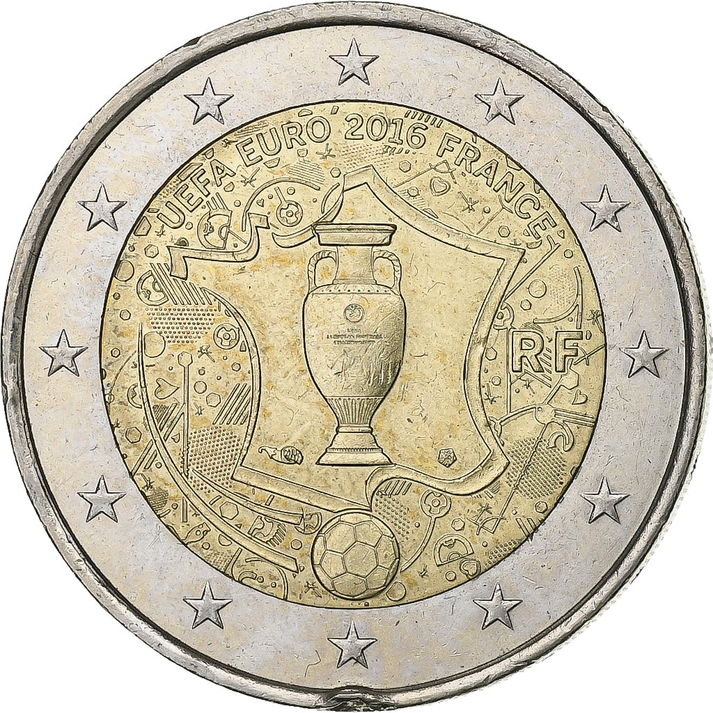 France, 2 Euro, 2016, Paris, Bi-Metallic, EF(40-45)