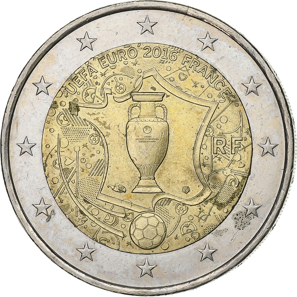 France, 2 Euro, 2016, Paris, Bi-Metallic, AU(50-53)