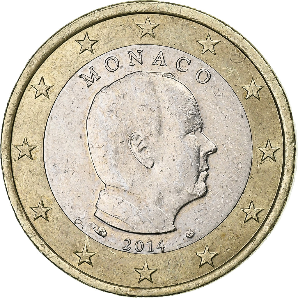 Monaco, Euro, 2014, Bi-Metallic, AU(50-53)