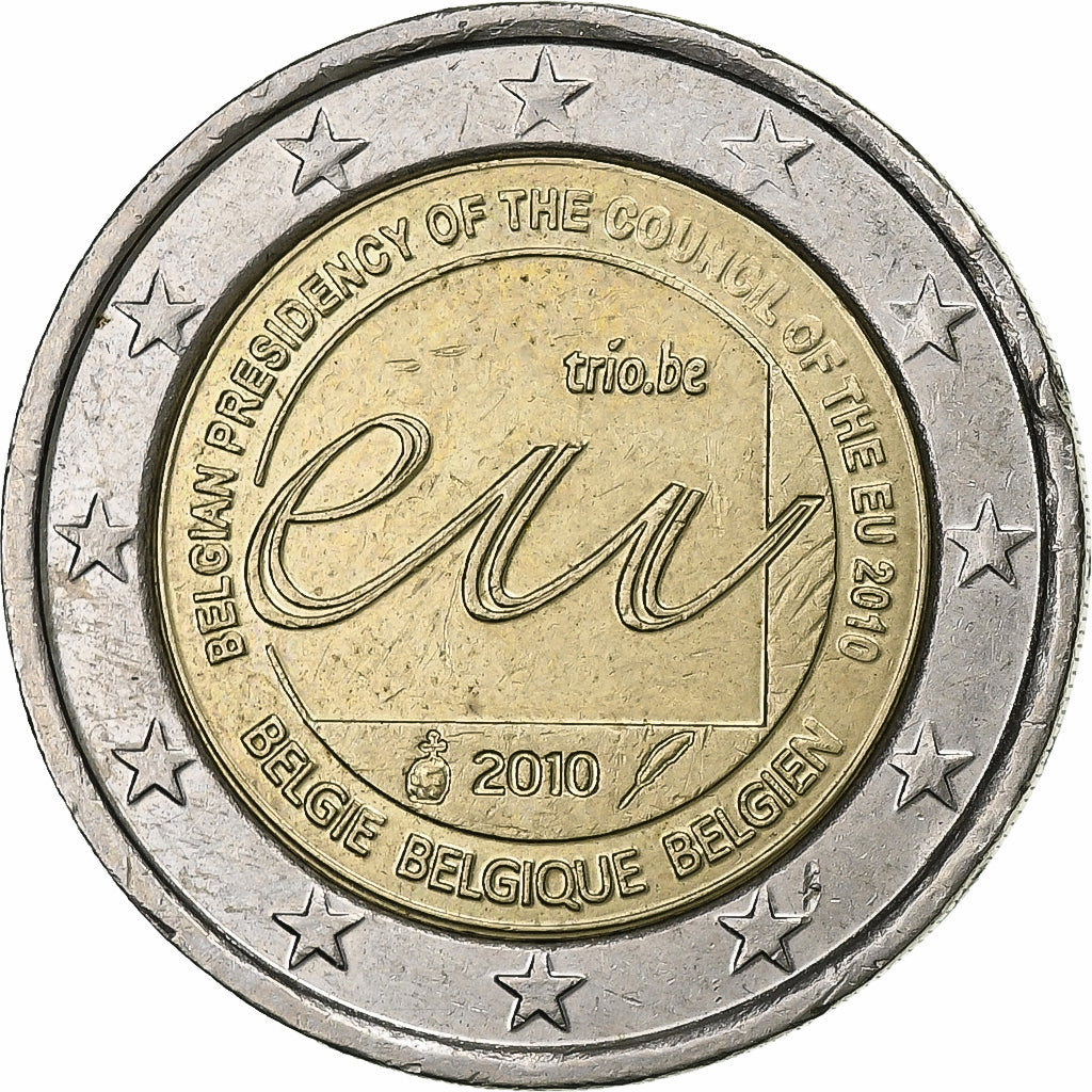 Belgien, 2 Euro, 2010, Bi-Metallic, SS