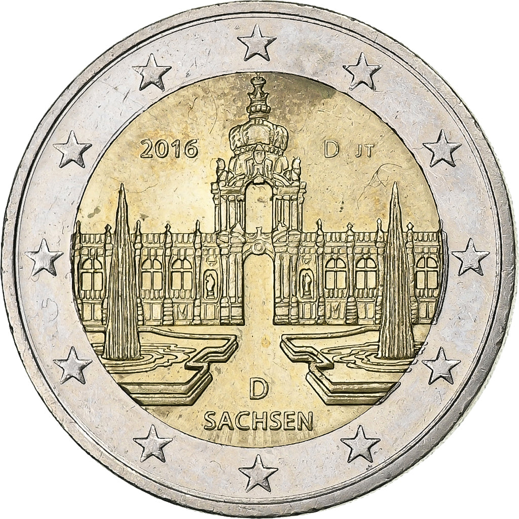 Germany, 2 Euro, 2016, Munich, Bi-Metallic, AU(55-58), KM:New