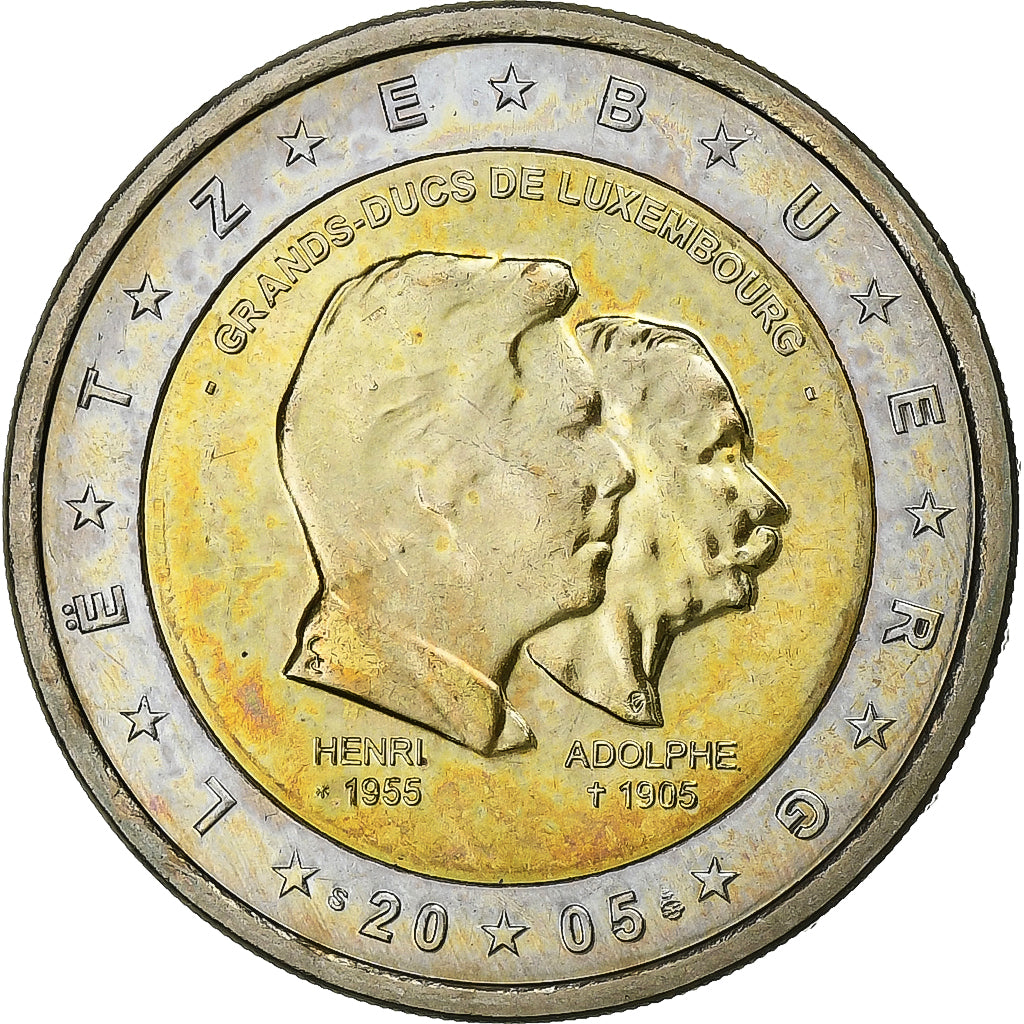 Luxemburg, Henri, 2 Euro, 2005, Utrecht, Bi-Metallic, VZ+, KM:87