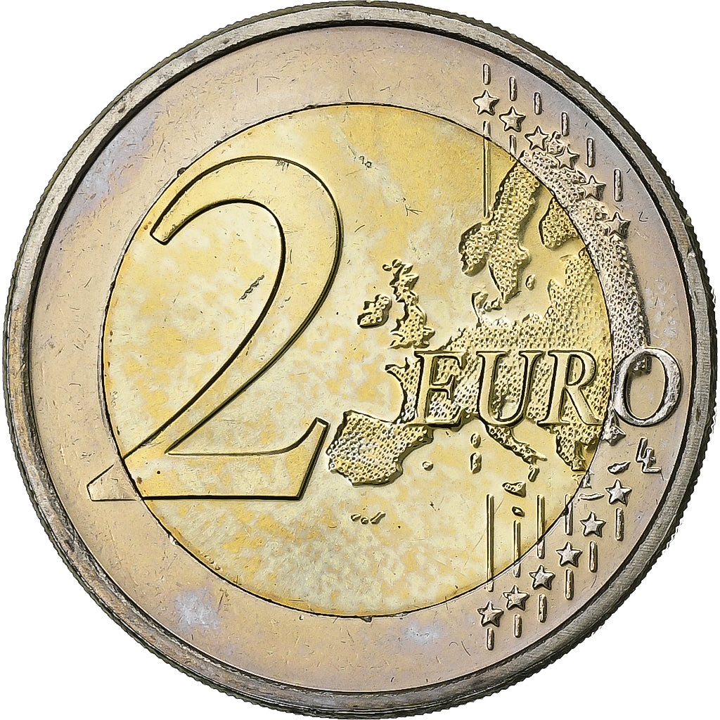 Luxemburgo, 2 Euro, 2016, Bimetálico, MS(63)