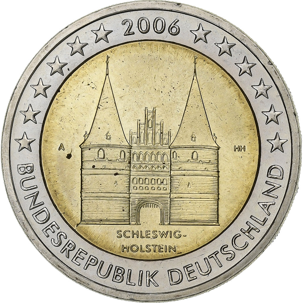 Bundesrepublik Deutschland, 2 Euro, 2006, Berlin, Bi-Metallic, UNZ, KM:253