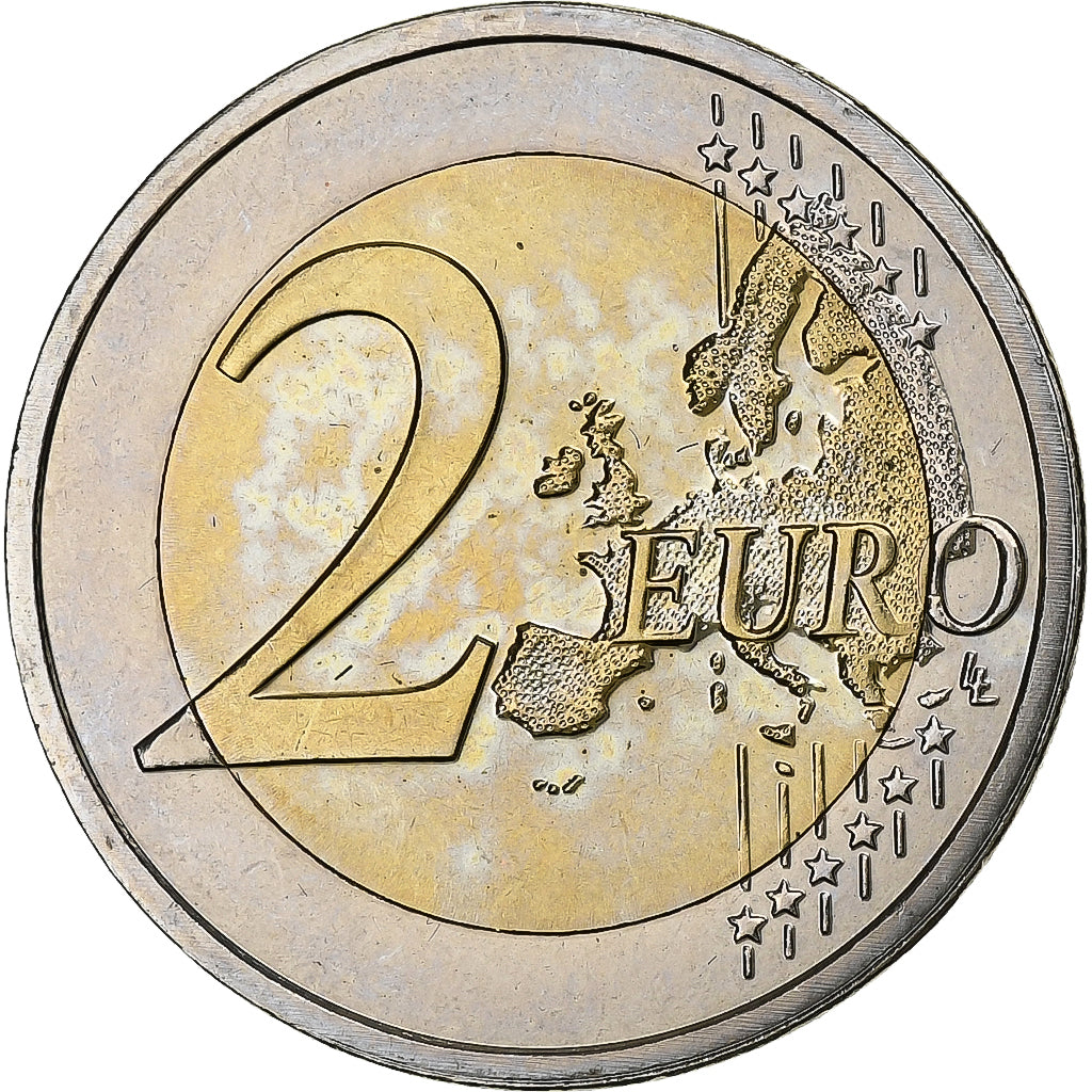 Luxembourg, Henri, 2 Euro, Special Unc., 2010, Utrecht, Bi-Metallic, MS(63)