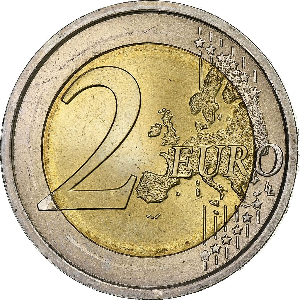 Italy, 2 Euro, Diritti Umani, 2008, Bi-Metallic, MS(63), KM:301