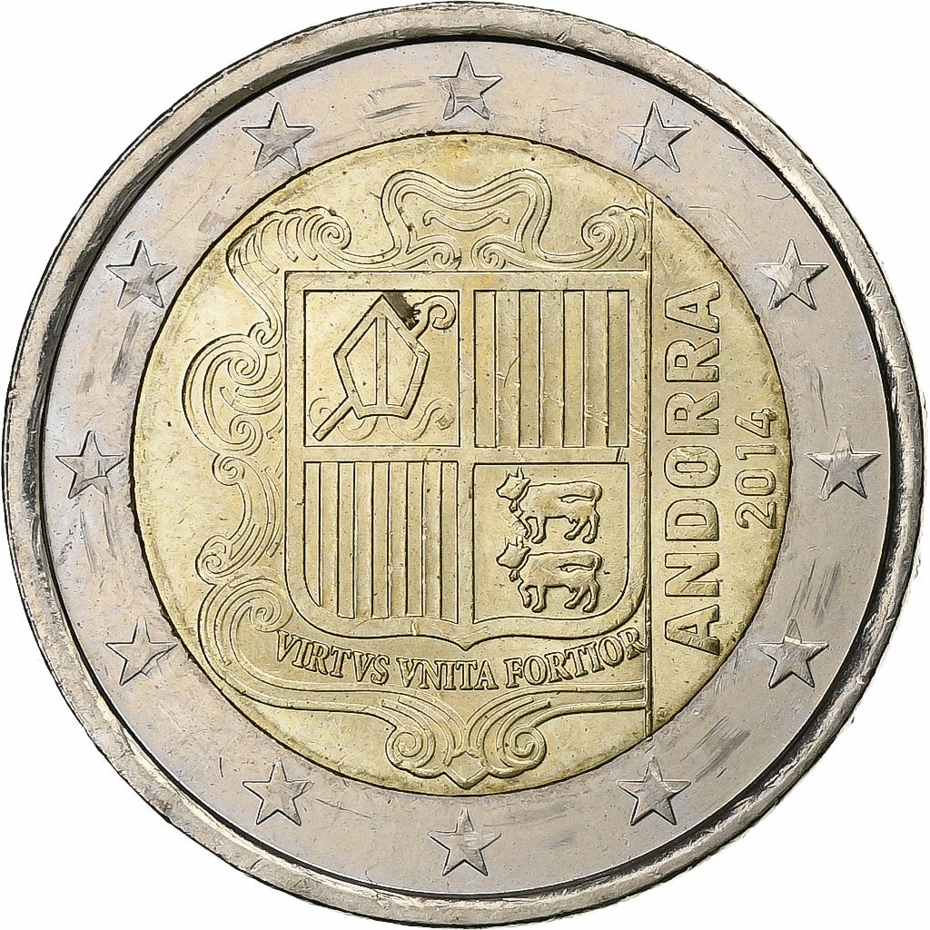 Andorra, 2 Euro, 2014, Bi-Metallic, MS(60-62), KM:New