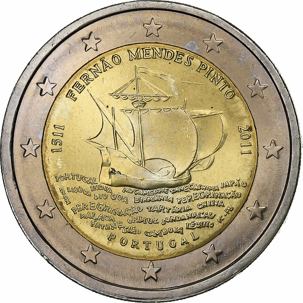 Portogallo, 2 Euro, 2011, Lisbon, Bi-metallico, SPL+, KM:804