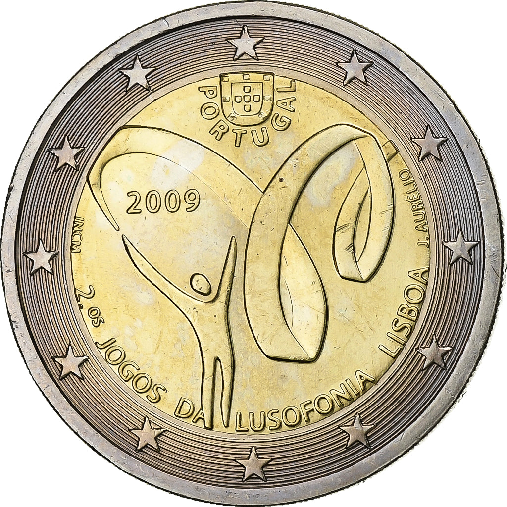 Portugal, 2 Euro, 2009, Lisbon, Bi-Metallic, MS(64), KM:786