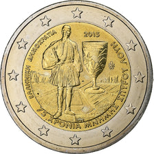 Greece, 2 Euro, 2015, Athens, Bi-Metallic, MS(64)