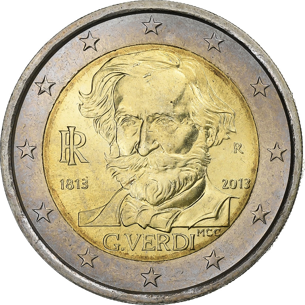 Italy, 2 Euro, 2013, Rome, Bi-Metallic, MS(63), KM:New
