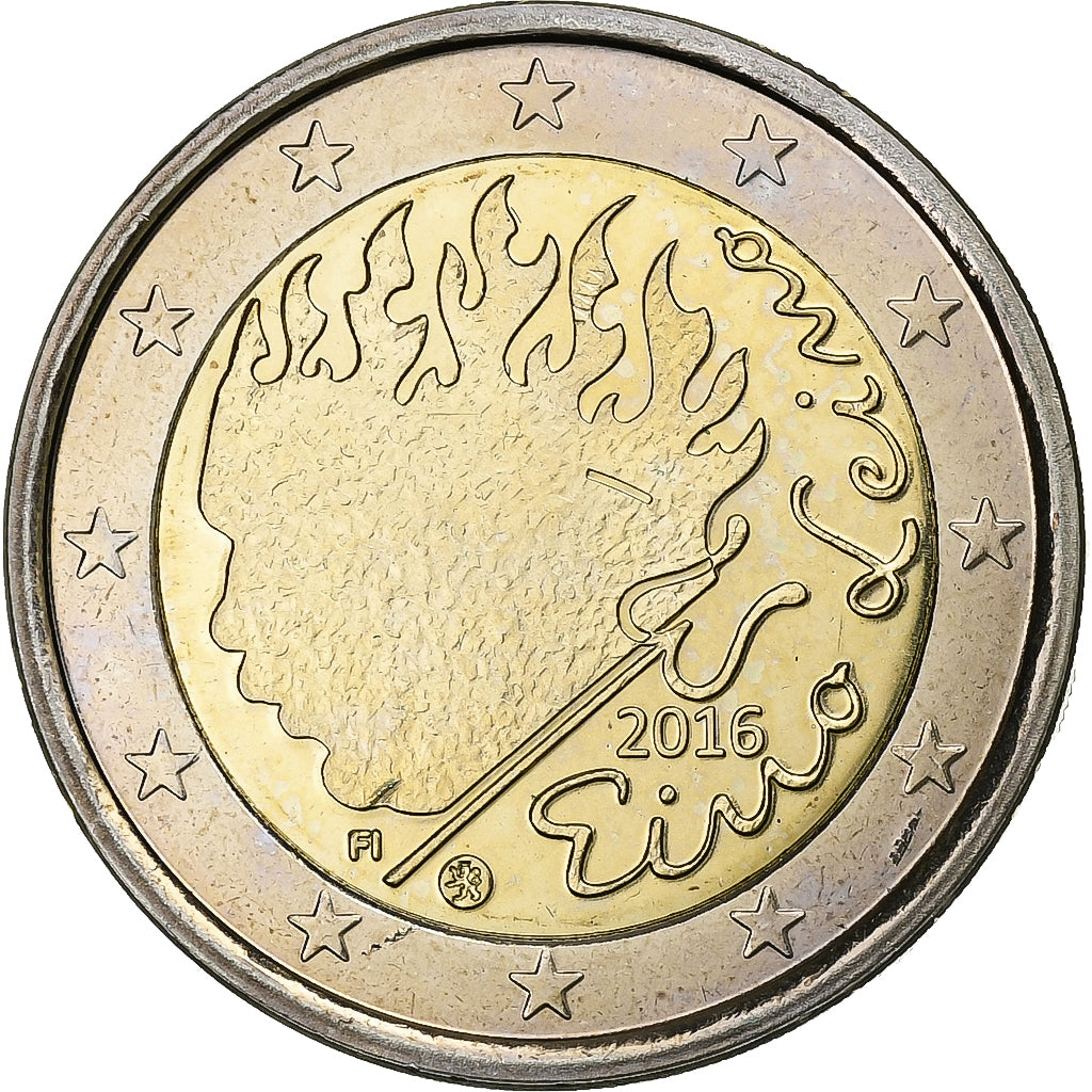 Finlandia, 2 Euro, 2016, Vantaa, Bimetálico, SC