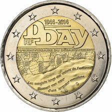 France, 2 Euro, 70e Anniversaire du Débarquement de Normandie D-DAY, 2014