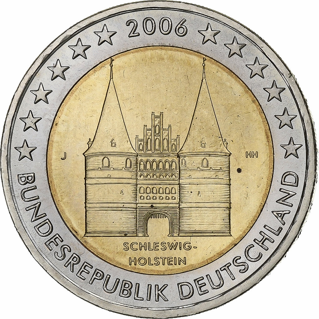 Bundesrepublik Deutschland, 2 Euro, Schleswig Holstein castle, 2006, Hamburg
