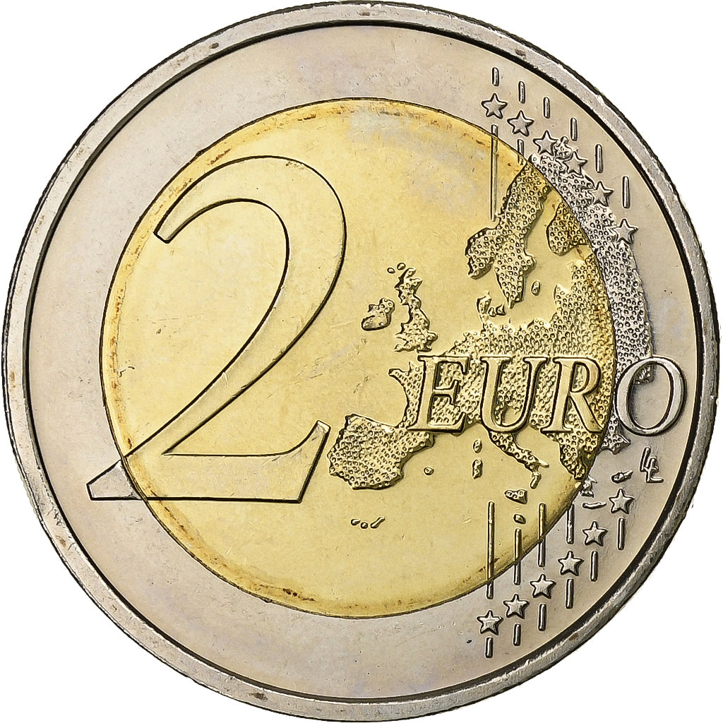 Latvia, 2 Euro, 2014, Bi-Metallic, UNZ