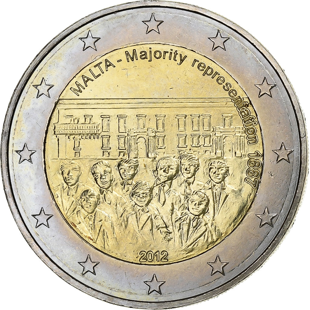 Malta, 2 Euro, 2012, Bimetálico, EBC, KM:145