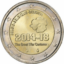 Belgium, 2 Euro, 2014, Bi-Metallic, AU(55-58)
