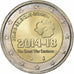 Belgium, 2 Euro, 2014, Bi-Metallic, AU(55-58)