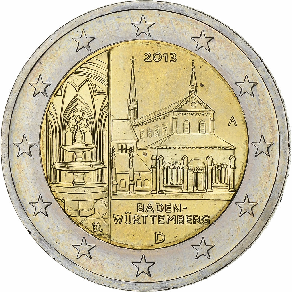 Deutschland, 2 Euro, Baden-Wurttemberg, 2013, Berlin, Bi-Metallic, VZ+, KM:New