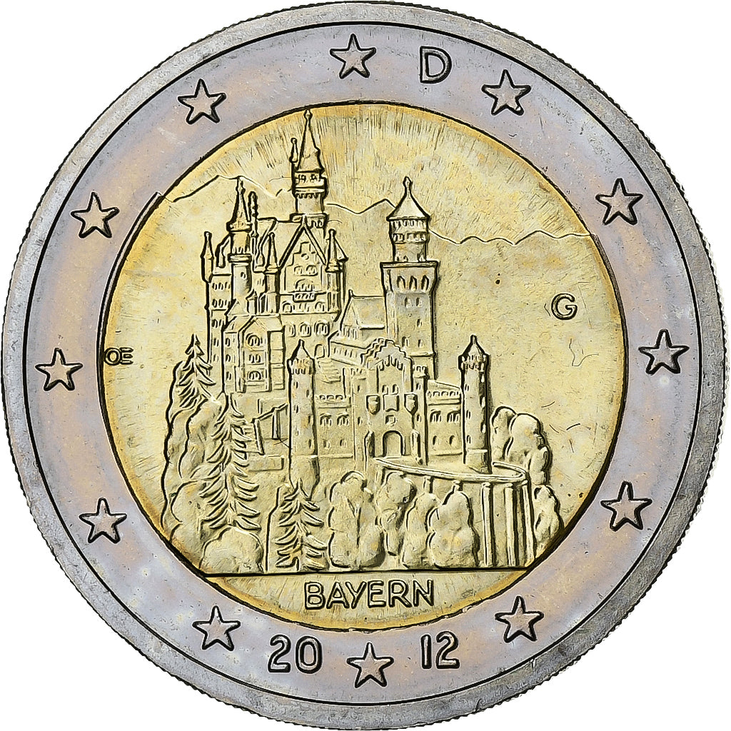 Bundesrepublik Deutschland, 2 Euro, 2012, Karlsruhe, Bi-Metallic, VZ+, KM:305