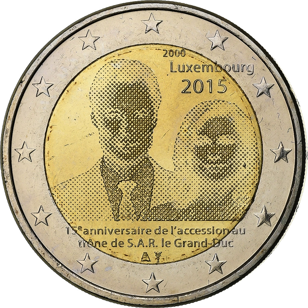 Luxemburgo, 2 Euro, 2015, Utrecht, Bimetálico, MS(63), KM:New