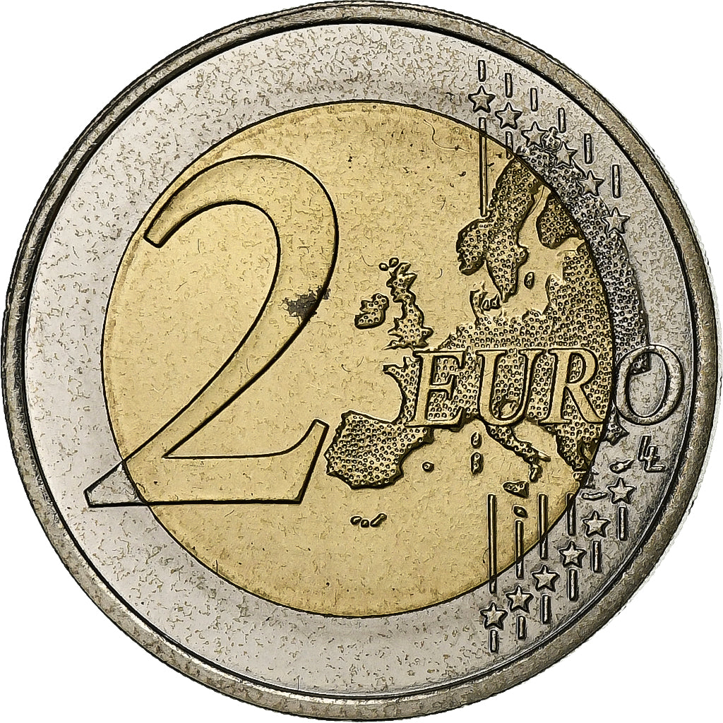 Luksemburg, Henri, 2 Euro, 2008, Paris, Bimetaliczny, MS(60-62), KM:96