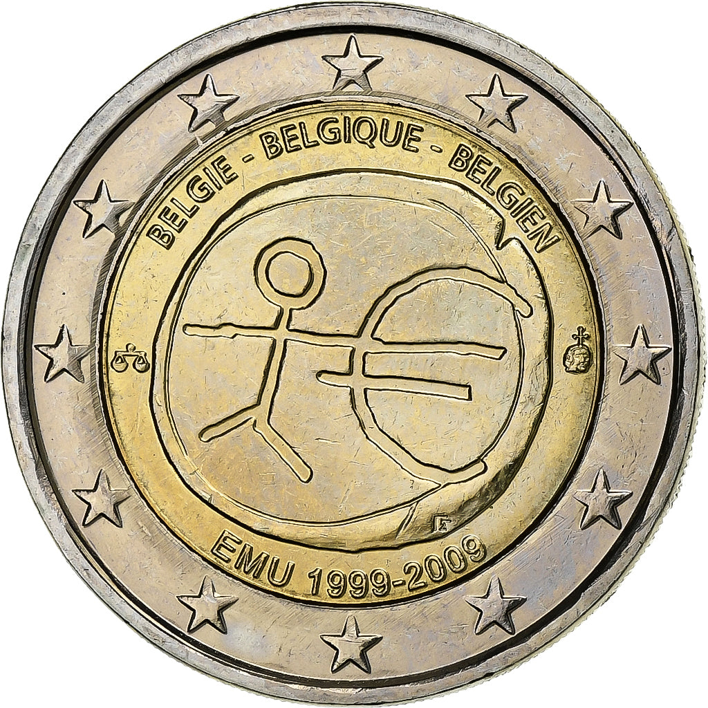 Belgium, Albert II, 2 Euro, 2009, Bi-Metallic, MS(60-62), KM:282