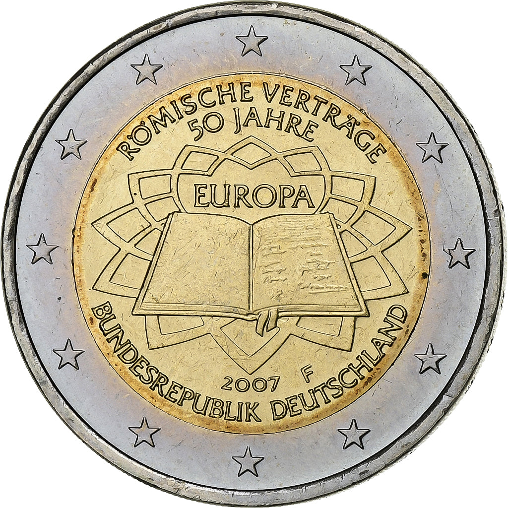 République fédérale allemande, 2 Euro, 2007, Stuttgart, Bimétallique, SUP