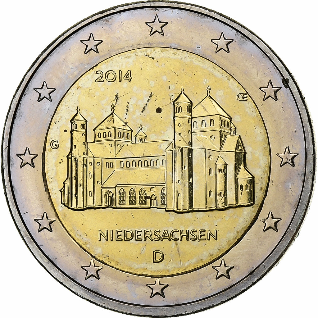 Alemanha, 2 Euro, 2014, Karlsruhe, Bimetálico, AU(55-58)