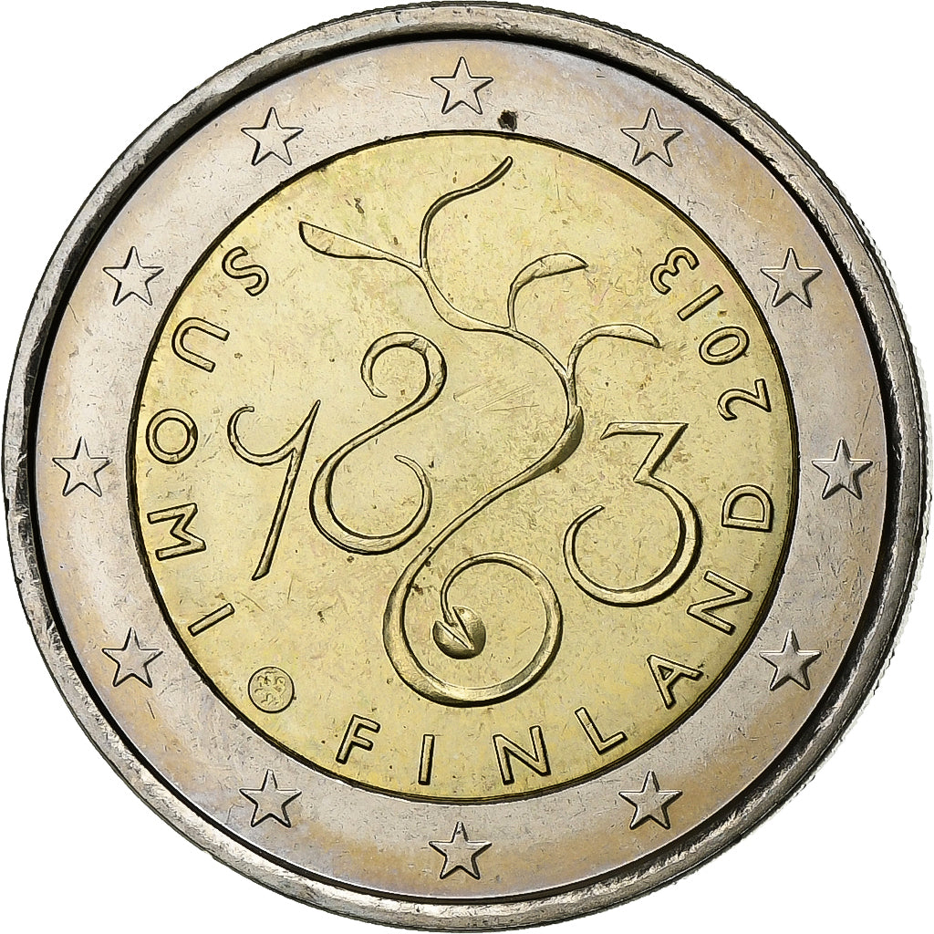 Finlandia, 2 Euro, 2013, Bi-metallico, SPL-