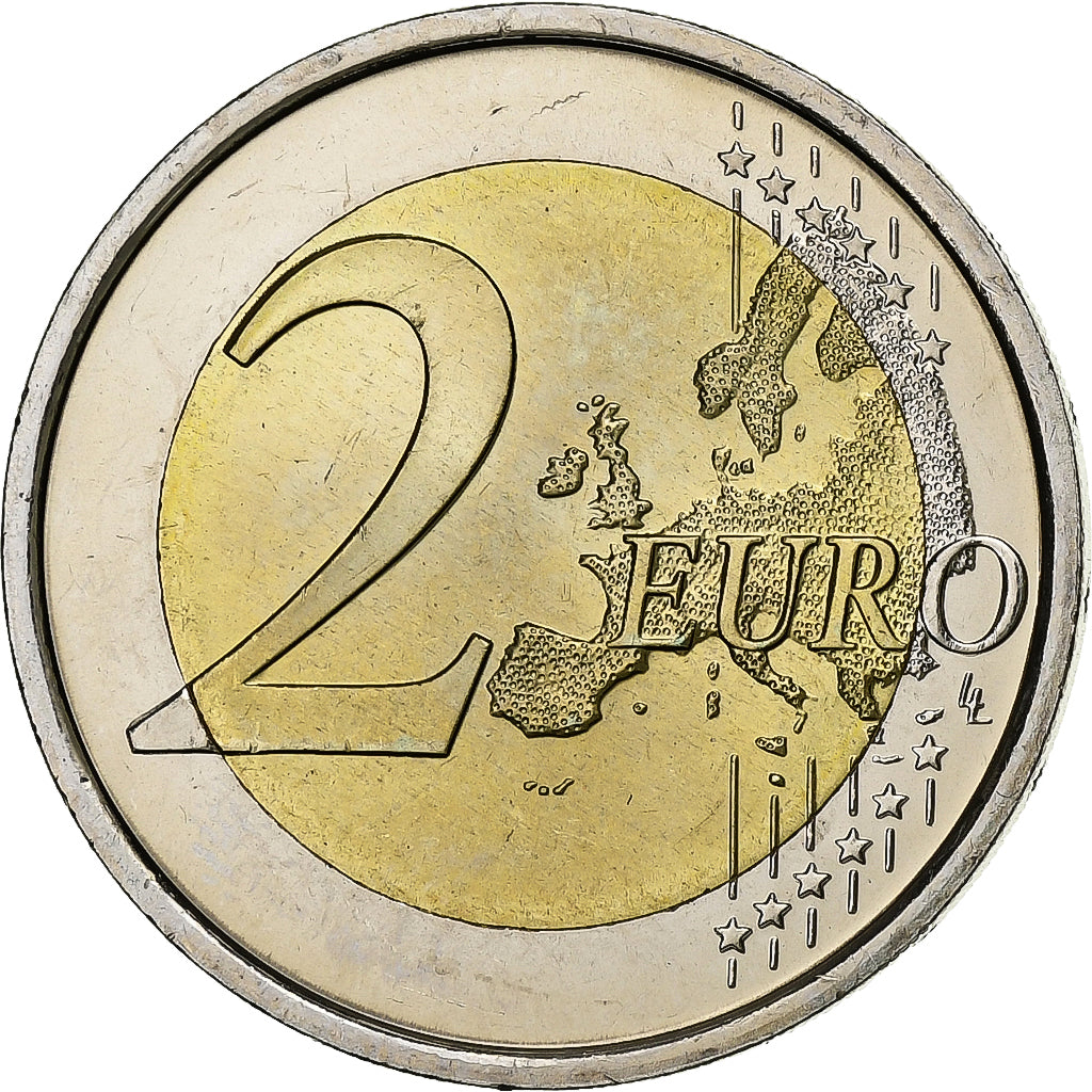 España, Juan Carlos I, 2 Euro, Escurial, 2013, Madrid, SC, Bimetálico, KM:1151