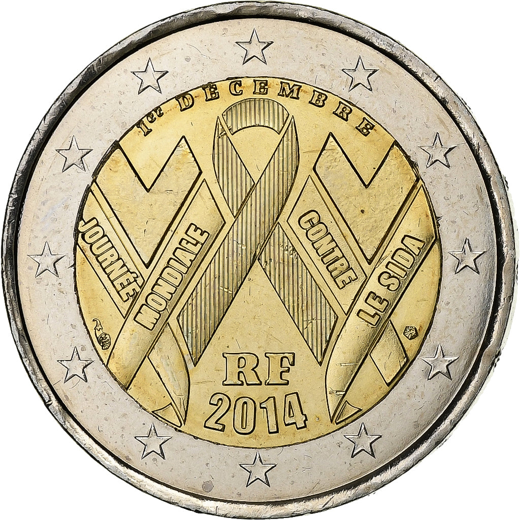 France, 2 Euro, 2014, Bi-Metallic, MS(64), Gadoury:19