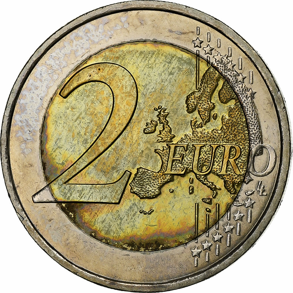 Francia, 2 Euro, European Union Presidency, 2008, Paris, SPL, Bi-metallico