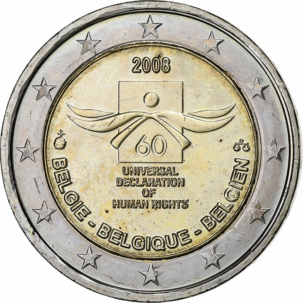 Belgium, Albert II, 2 Euro, 2008, Brussels, Bi-Metallic, MS(63), KM:248