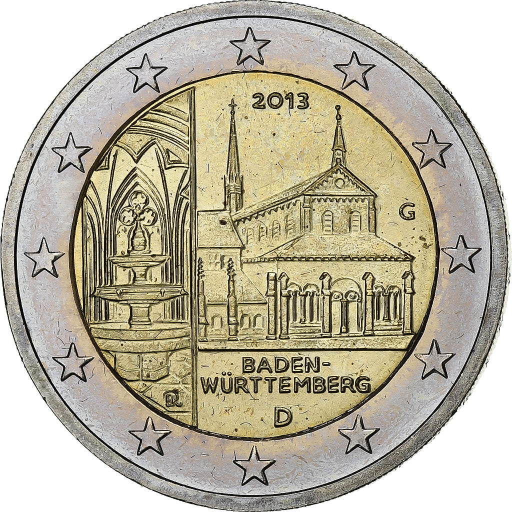 GERMANY - FEDERAL REPUBLIC, 2 Euro, 2013, Karlsruhe, Baden-Wurttemberg, MS(63)
