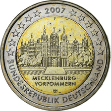 GERMANY - FEDERAL REPUBLIC, 2 Euro, 2007, Stuttgart, Bi-Metallic, MS(63), KM:260