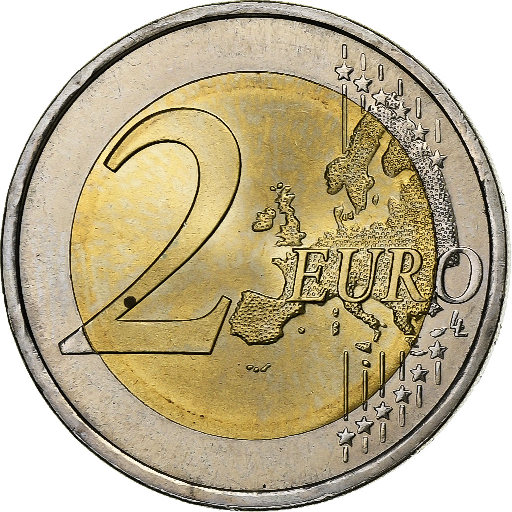 Portugal, 2 Euro, Déclaration des Droits de l'Homme, 2008, Lisbon, Bi-Metallic