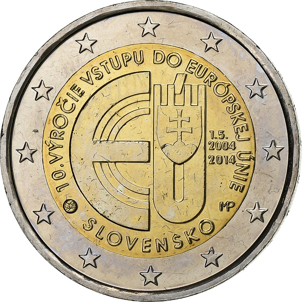 Slovakia, 2 Euro, 2014, Kremnica, Bi-Metallic, MS(64)
