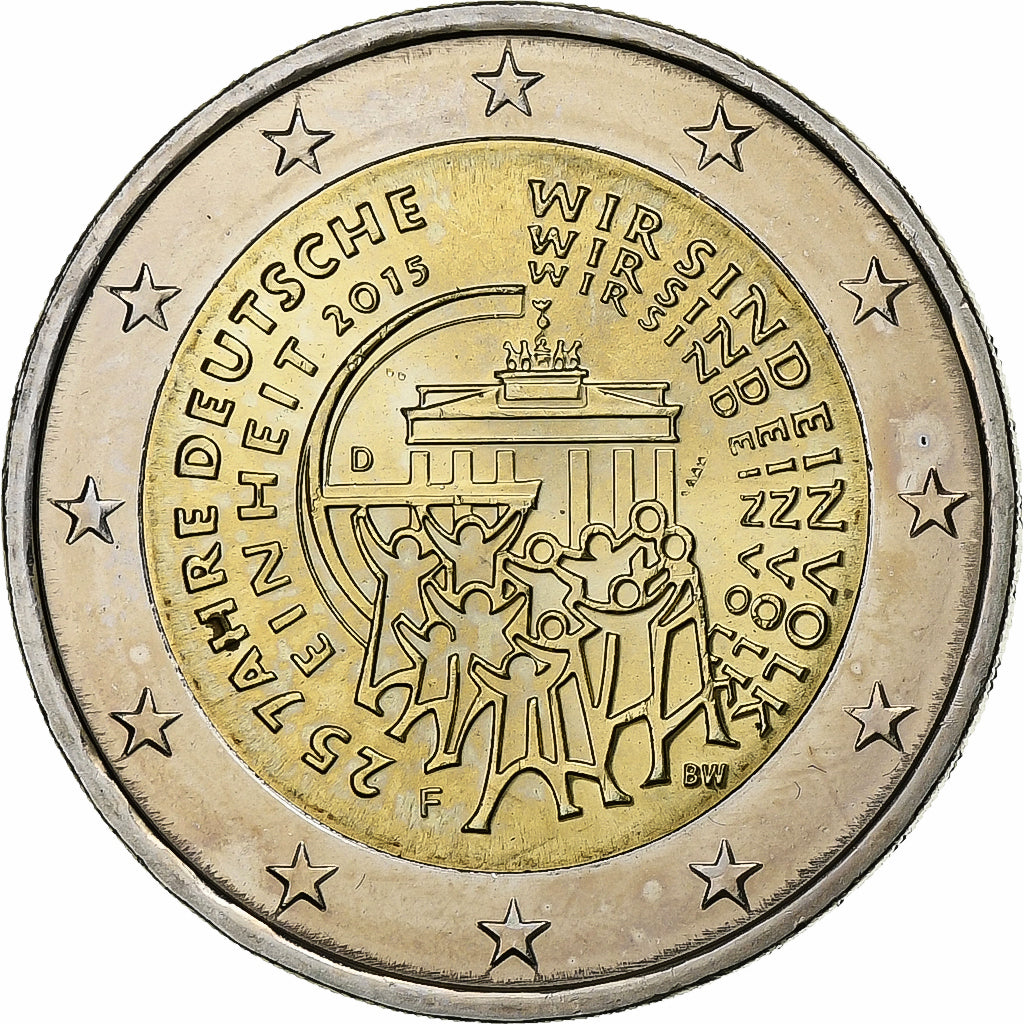 Germany, 2 Euro, 2015, Stuttgart, Bi-Metallic, MS(63), KM:New
