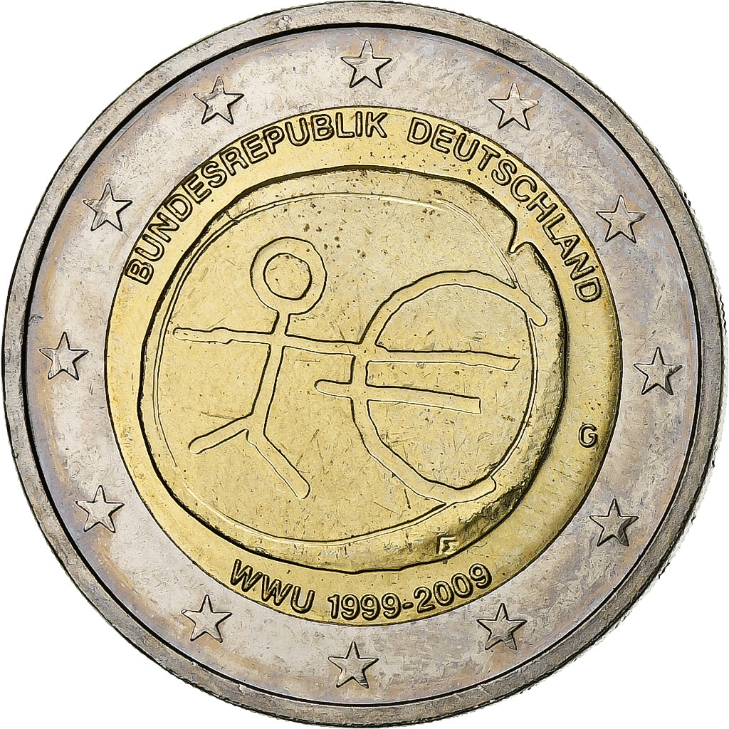 Germany, 2 Euro, 2009, Karlsruhe, Bi-Metallic, MS(60-62), KM:277