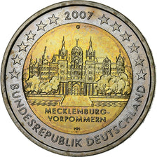 GERMANY - FEDERAL REPUBLIC, 2 Euro, 2007, Karlsruhe, Bi-Metallic, MS(63), KM:260