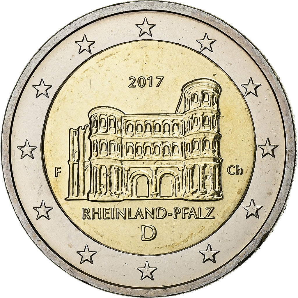 Bundesrepublik Deutschland, 2 Euro, 2017, Stuttgart, Bi-Metallic, UNZ