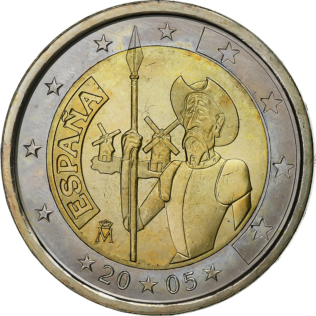 Spain, Juan Carlos I, 2 Euro, 2005, Madrid, Bi-Metallic, MS(63), KM:1063