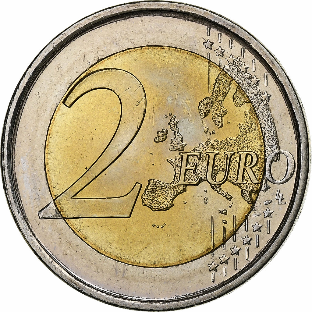 España, 2 Euro, european monetary union 10 th anniversary, 2009, Madrid, SC