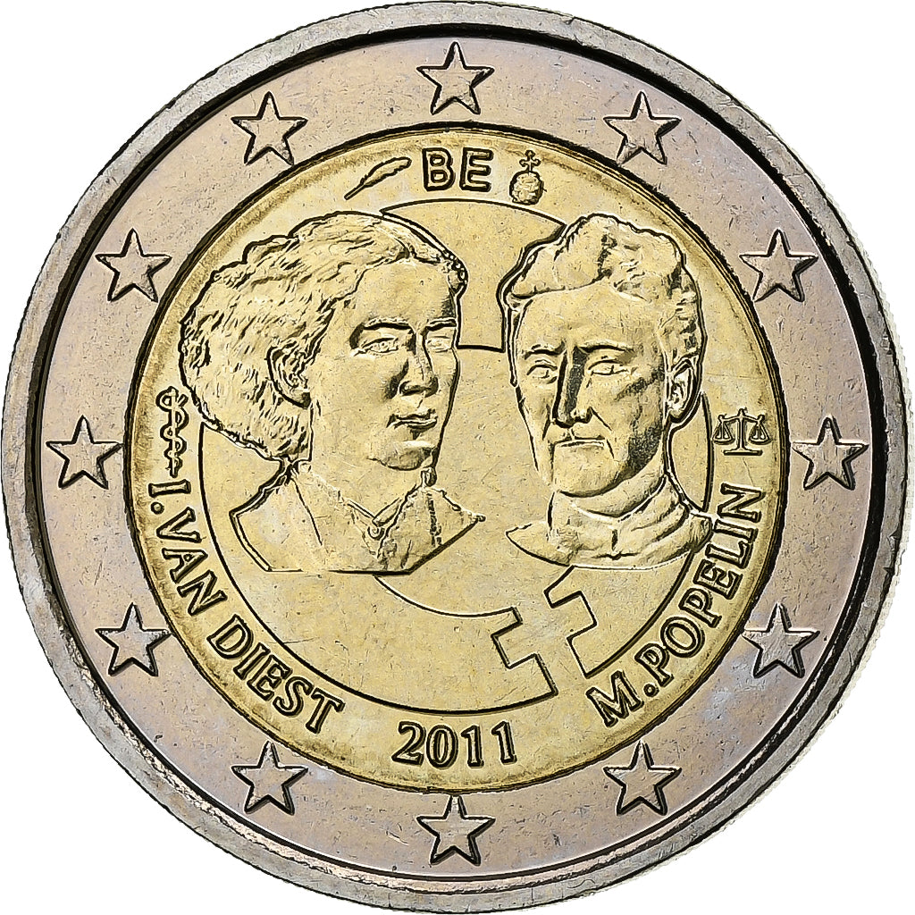 Belgium, Albert II, 2 Euro, 2011, Brussels, Bi-Metallic, MS(60-62), KM:308